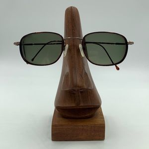 Vintage Fabio Brown Tortoise Oval Sunglasses